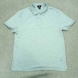 Calvin Klein‎ Polo Shirt Men's Size XL Grey Short Sleeve Cotton